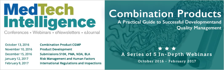 Combination Products Webinar Series - October 2016 - February 2017