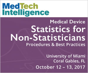 Medical Device Statistics for Non-Statisticians - October 12-13, 2017 - University of Miami, Coral Gables, FL