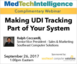 Making UDI Tracking Part of Your Systems - September 26, 2017 - 1:00pm EDT