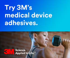 3M - Try 3M's medical device adhesives.