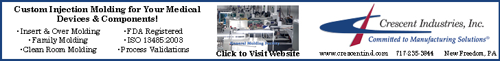 Crescent Industries - Custom Injection Molding for Your Medical Devices and Components! 