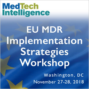 Save the Dates! - EU MDR Implementation Strategies Workshop - November 27-28, 2018 - Washington DC