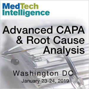 Advanced CAPA & Root Cause Analysis Conference - January 23-24, 2019 - Washington, DC