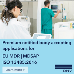 DNV - Premium notified body accepting applications for EU MDR | MDSAP, ISO 13485:2016