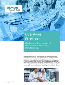 Charting a path to operational excellence with a focus on manufacturing
